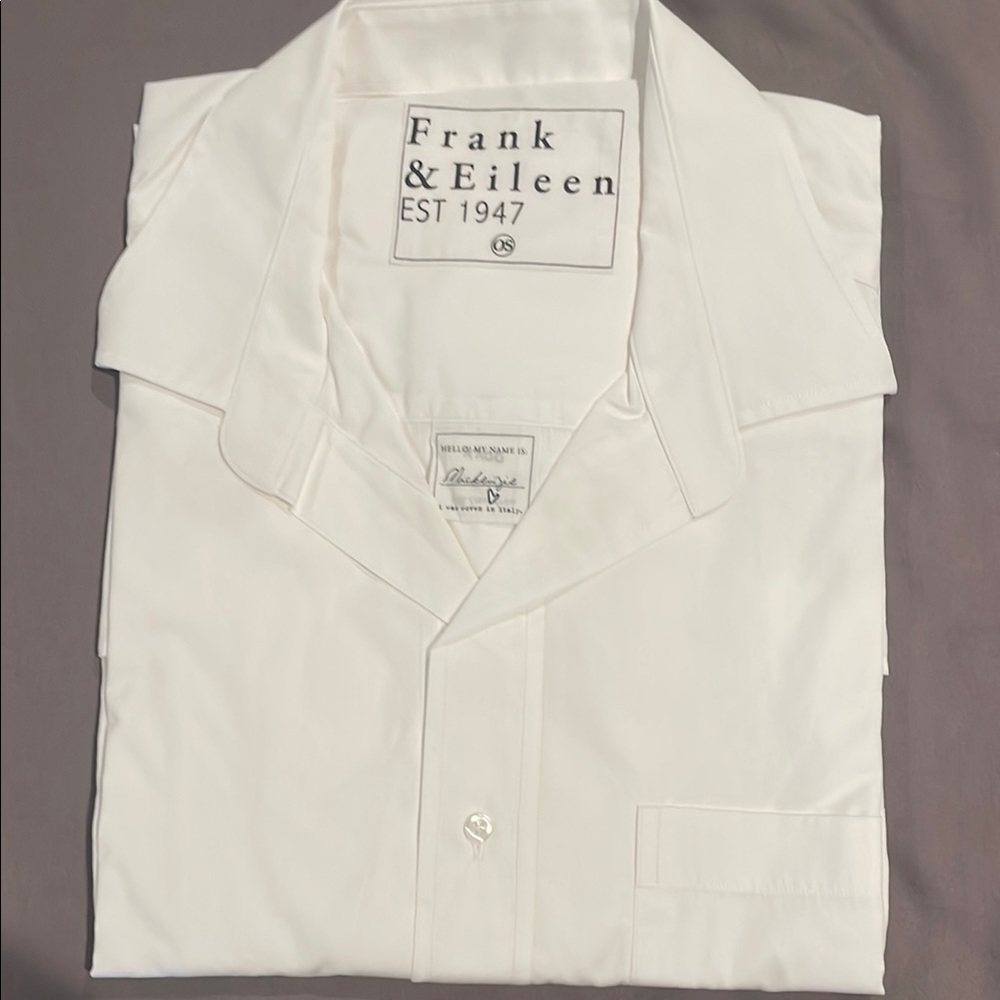 Frank & Eileen White Casual Button Down Shirt
